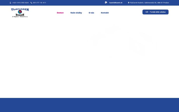 Screenshot of kusnir.sk