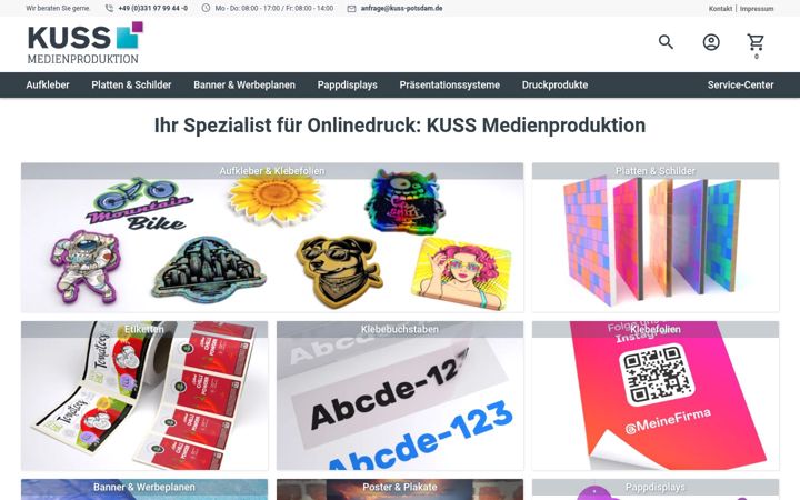 Screenshot of kuss-potsdam.de