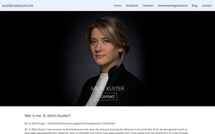 Screenshot of kusteradvocatuur.nl