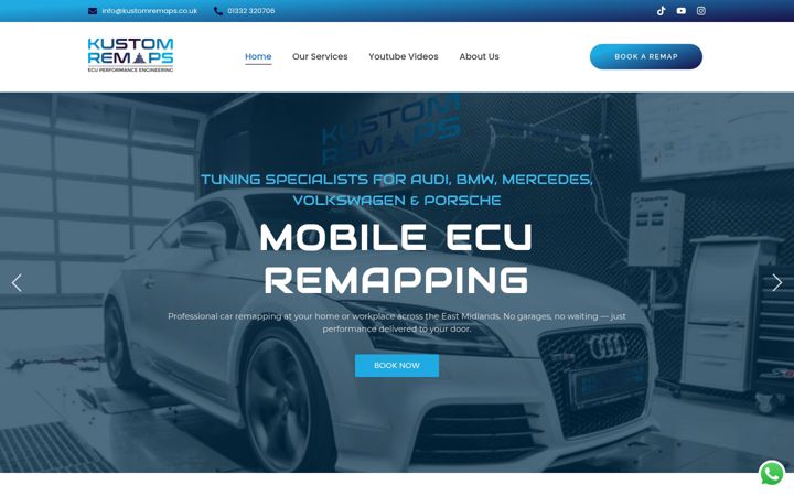Screenshot of kustomremaps.co.uk