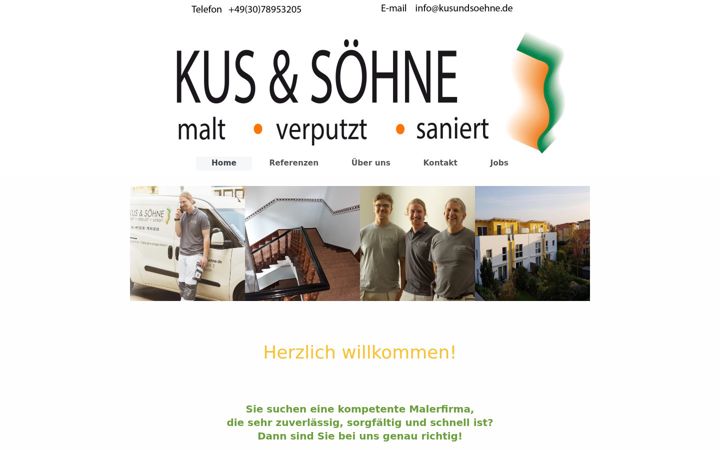 Screenshot of kusundsoehne.de