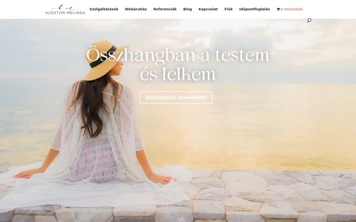 Screenshot of kusztormelinda.com