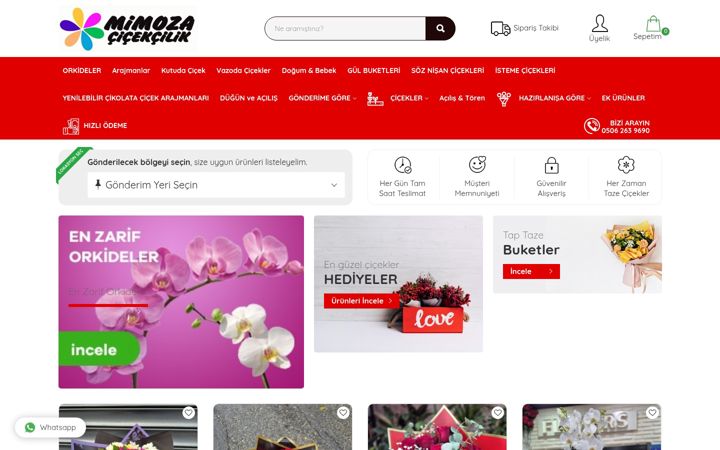 Screenshot of kutahyacicekevi.com