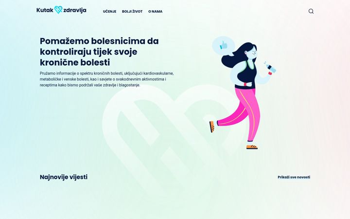Screenshot of kutak-zdravlja.com