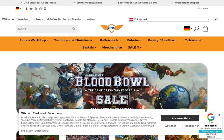 Screenshot of kutami.de
