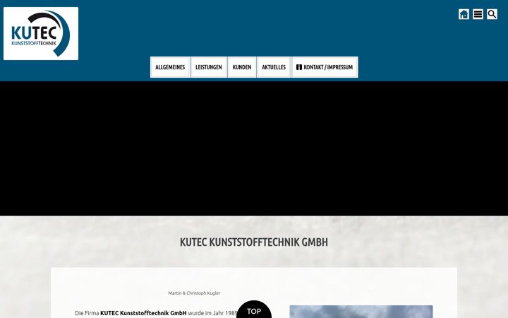 Screenshot of kutec-gmbh.at
