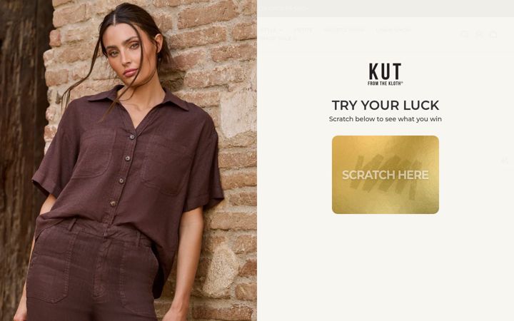 Screenshot of kutfromthekloth.com