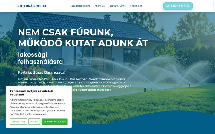 Screenshot of kutfuras.co.hu