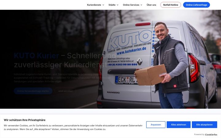 Screenshot of kutokurier.de