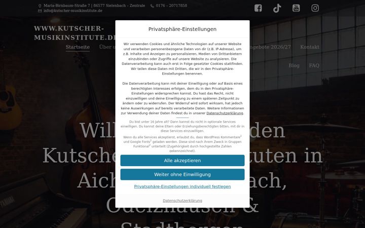 Screenshot of kutscher-musikinstitute.de