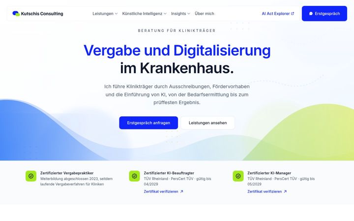 Screenshot of kutschis-consulting.de