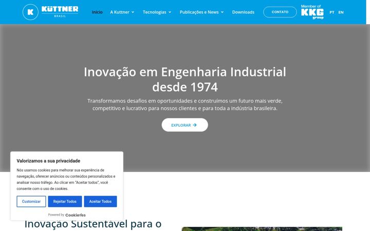 Screenshot of kuttner.com.br