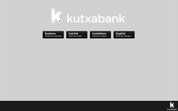 Screenshot of kutxabank.es