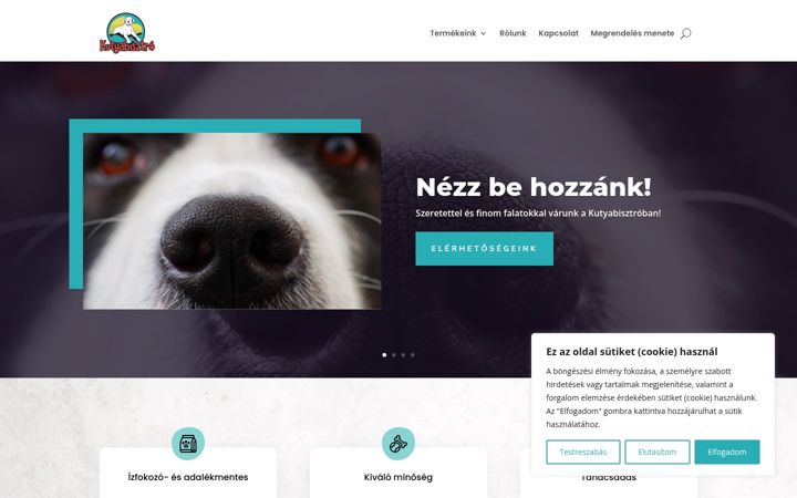 Screenshot of kutyabisztro.eu