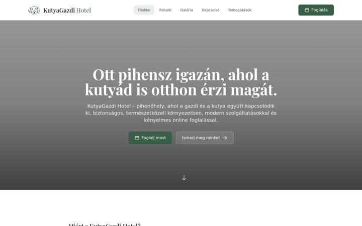 Screenshot of kutyagazdihotel.hu