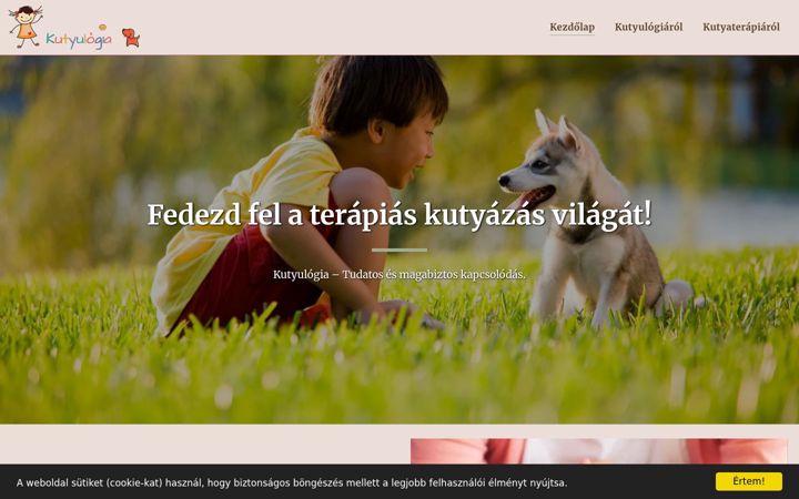 Screenshot of kutyulogia.com