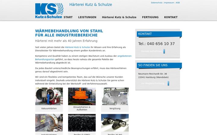 Screenshot of kutz-und-schulze.de