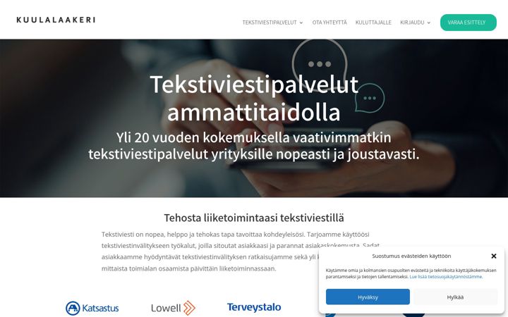 Screenshot of kuulalaakeri.fi