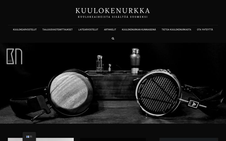 Screenshot of kuulokenurkka.com