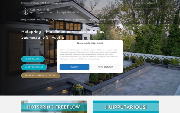 Screenshot of kuumalahde.fi