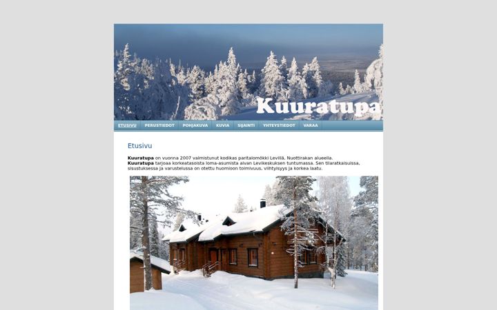 Screenshot of kuuratupa.fi