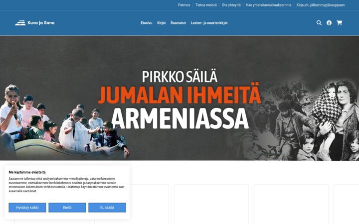 Screenshot of kuvajasana.fi