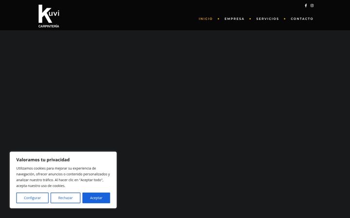 Screenshot of kuvicarpinteria.com
