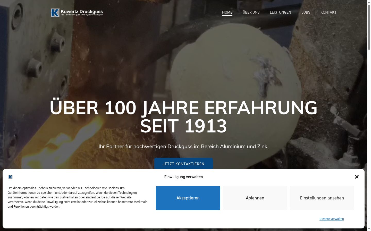 Screenshot tal-banner tal-kunsens muri qabel kwalunkwe interazzjoni