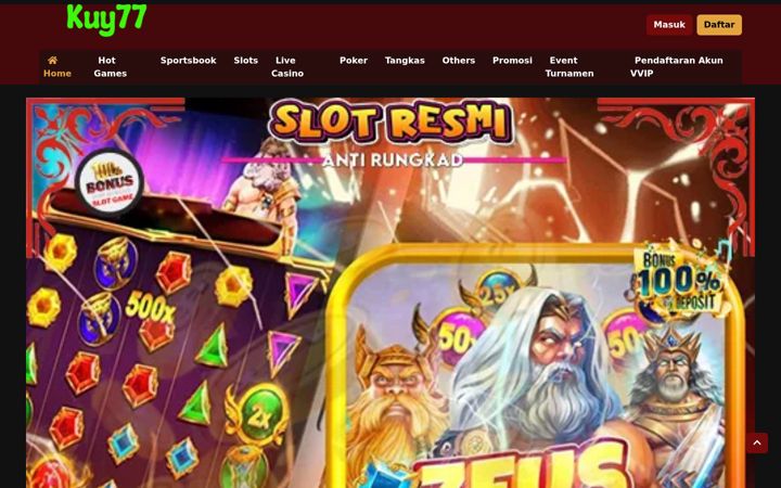 Screenshot of kuy77slot.org