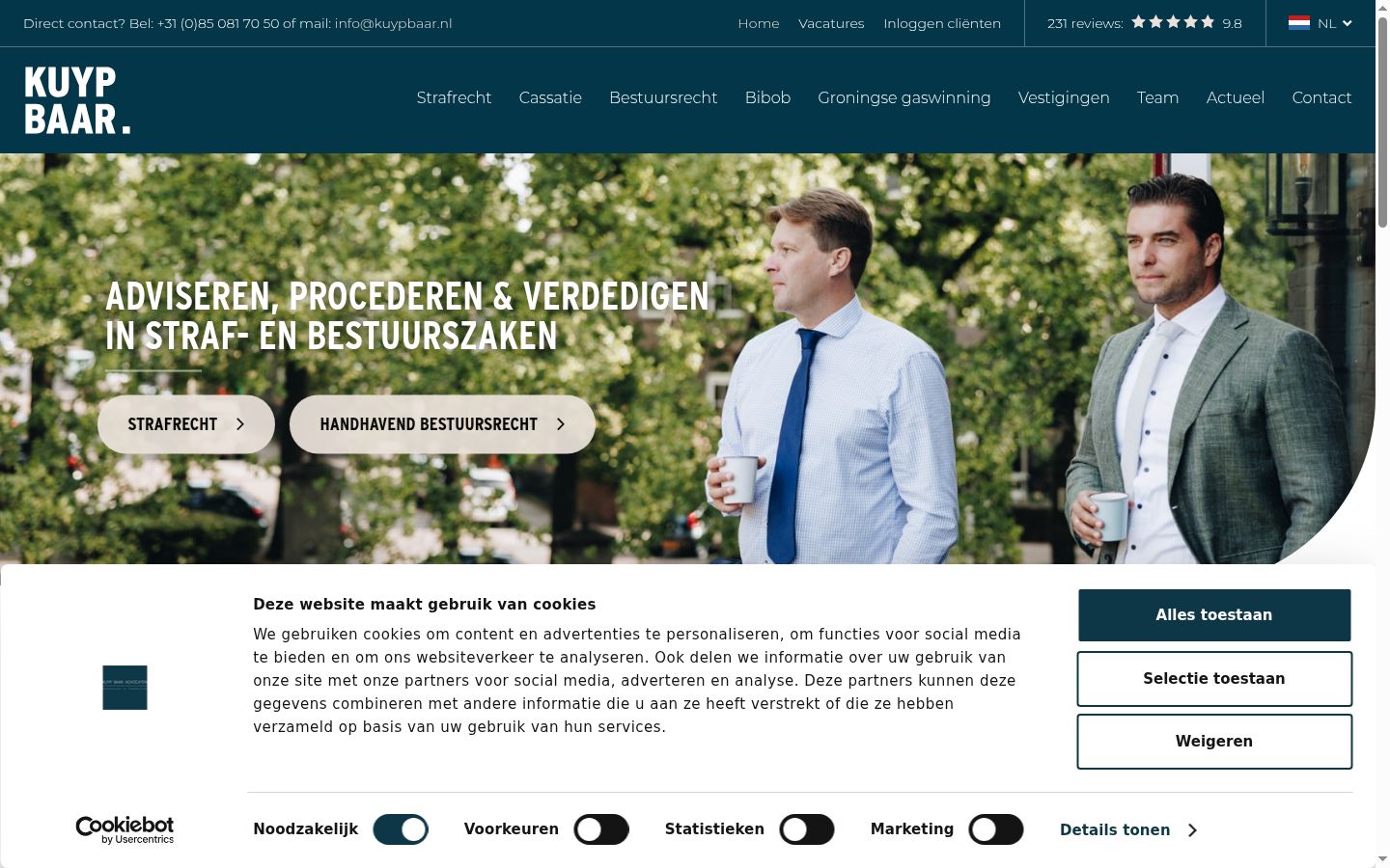 Sutikimo reklamjuostės, rodytos prieš bet kokią sąveiką, ekrano kopija