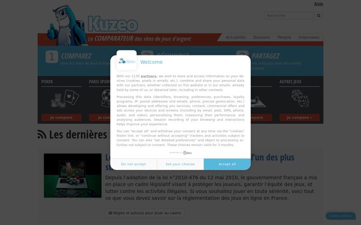 Screenshot of kuzeo.com