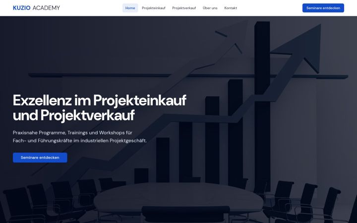 Screenshot of kuzio-academy.com