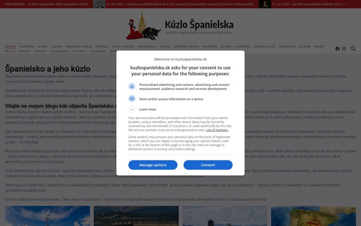 Screenshot of kuzlospanielska.sk