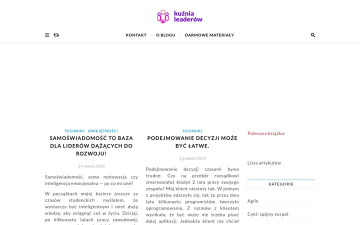 Screenshot of kuznialeaderow.pl