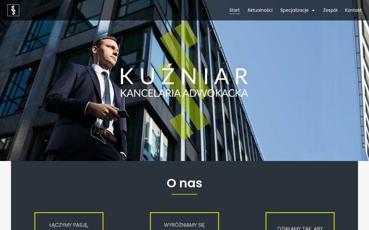 Snimka zaslona za kuzniarkancelaria.pl