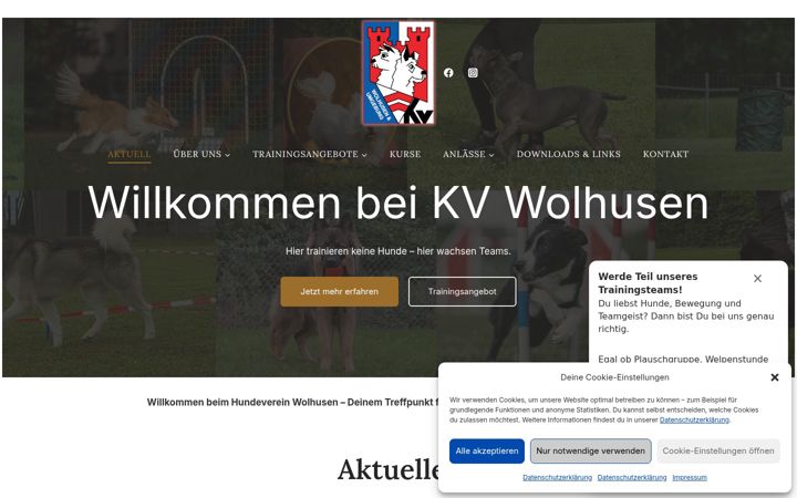 Screenshot of kv-wolhusen.ch