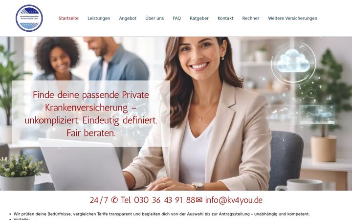 Screenshot of kv4you.com