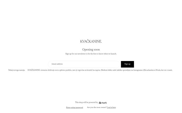Screenshot of kvackanine.si