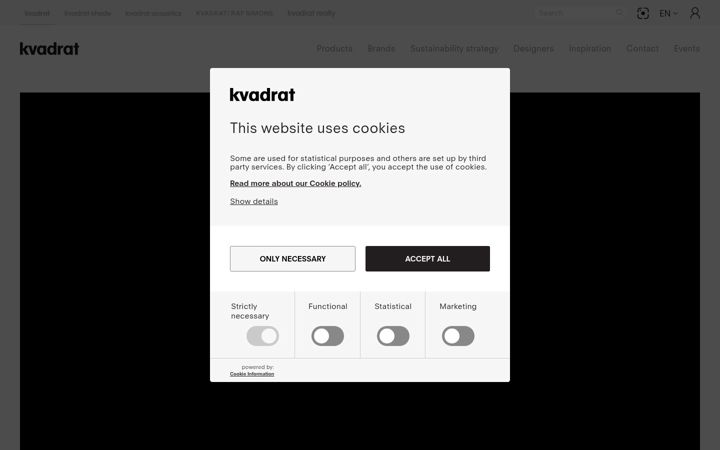 Screenshot of kvadrat.dk