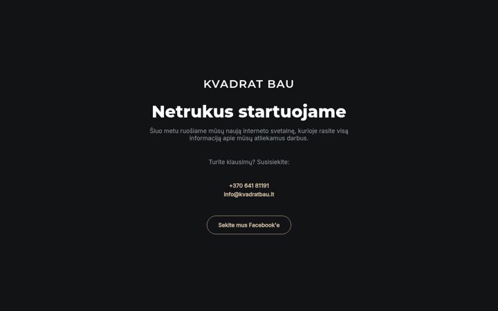 Screenshot of kvadratbau.lt