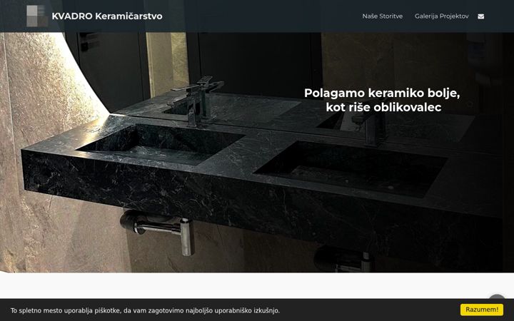 Screenshot of kvadro.si