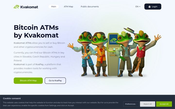 Screenshot of kvakomat.com
