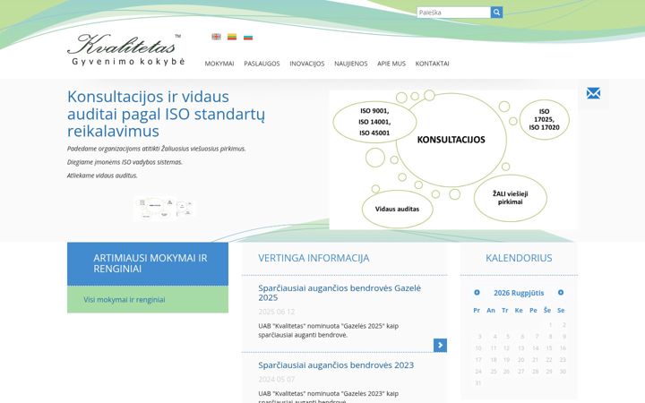 Screenshot of kvalitetas.lt