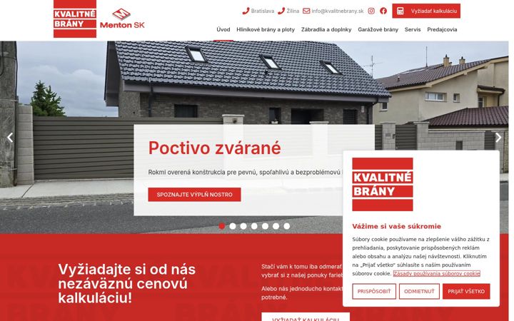 Screenshot of kvalitnebrany.sk