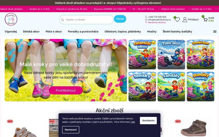 Screenshot of kvalitniboticky.cz