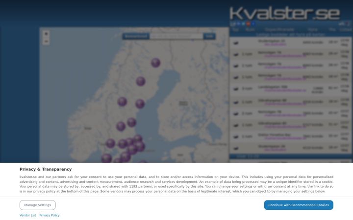 Screenshot ta' kvalster.se
