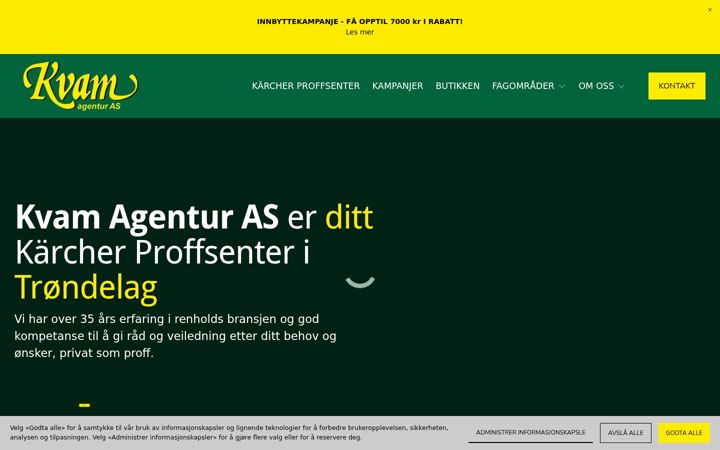 Screenshot of kvamagentur.no