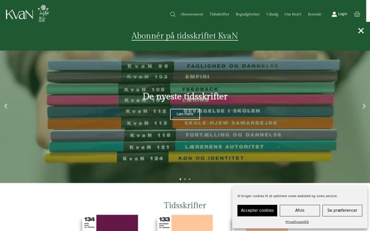 Screenshot of kvan.dk