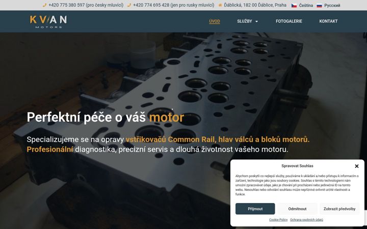 Screenshot of kvanmotors.cz