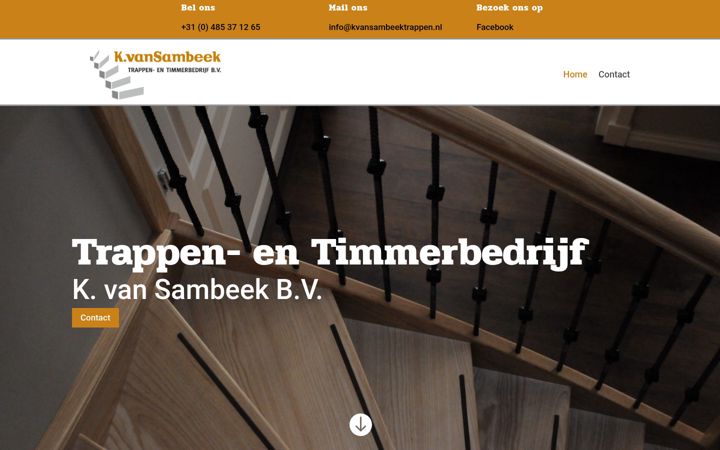 Screenshot of kvansambeektrappen.nl